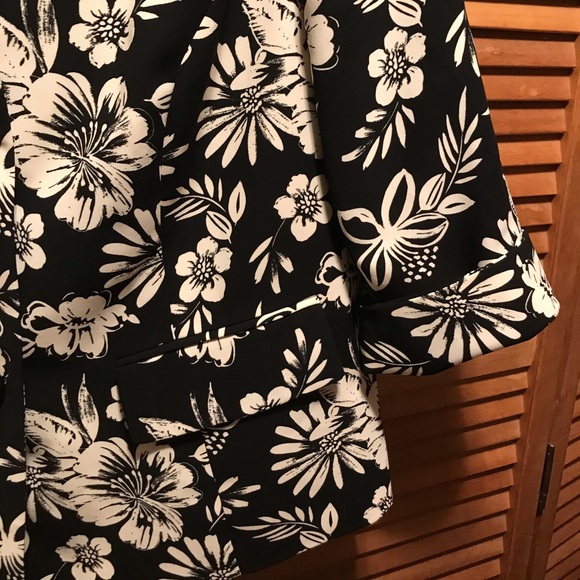 Jones Studio Woman Black & White Jacket - Picture 8 of 12